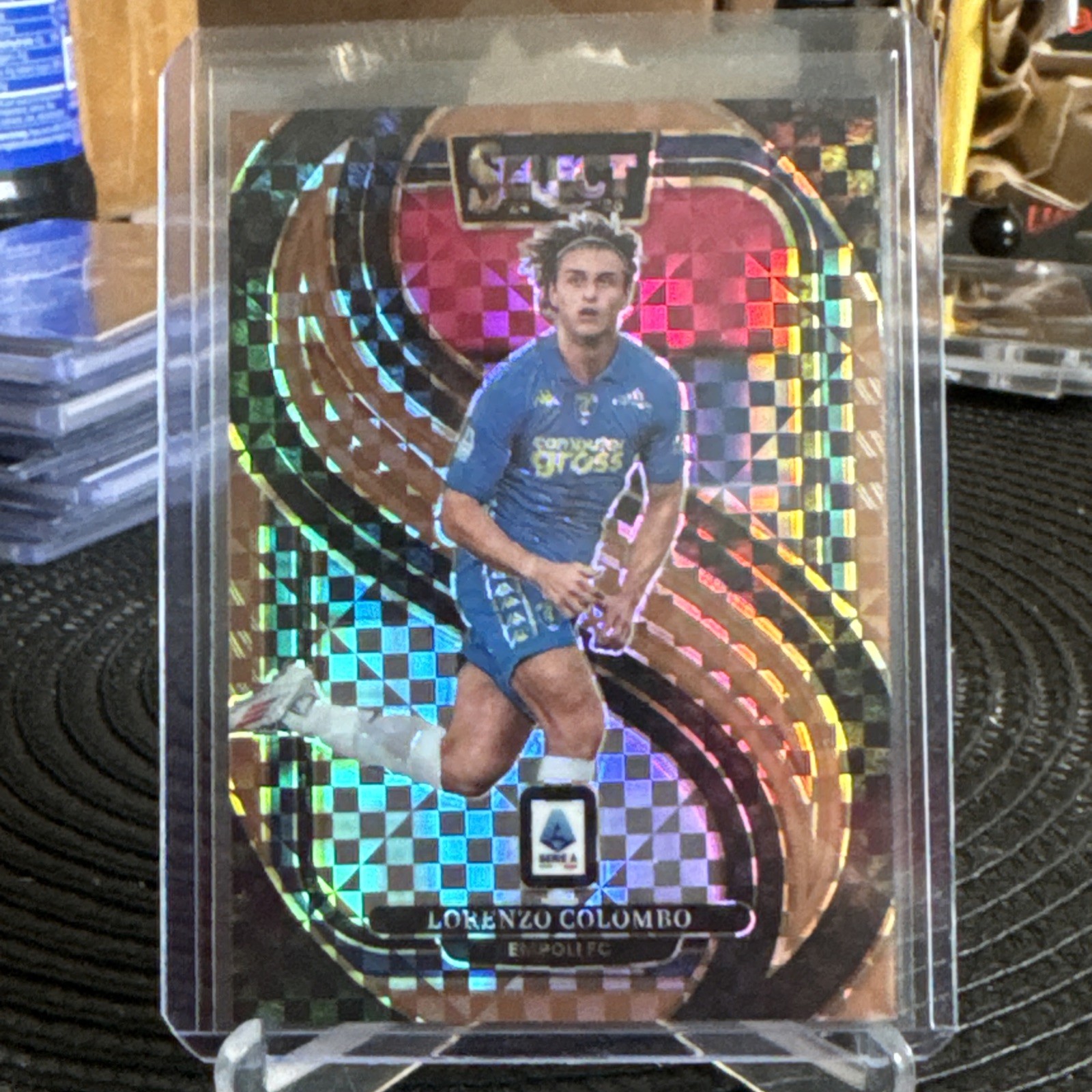 2024-25 Panini Select Serie A Mezzanine Lorenzo Colombo #184 Bronze Checker /45