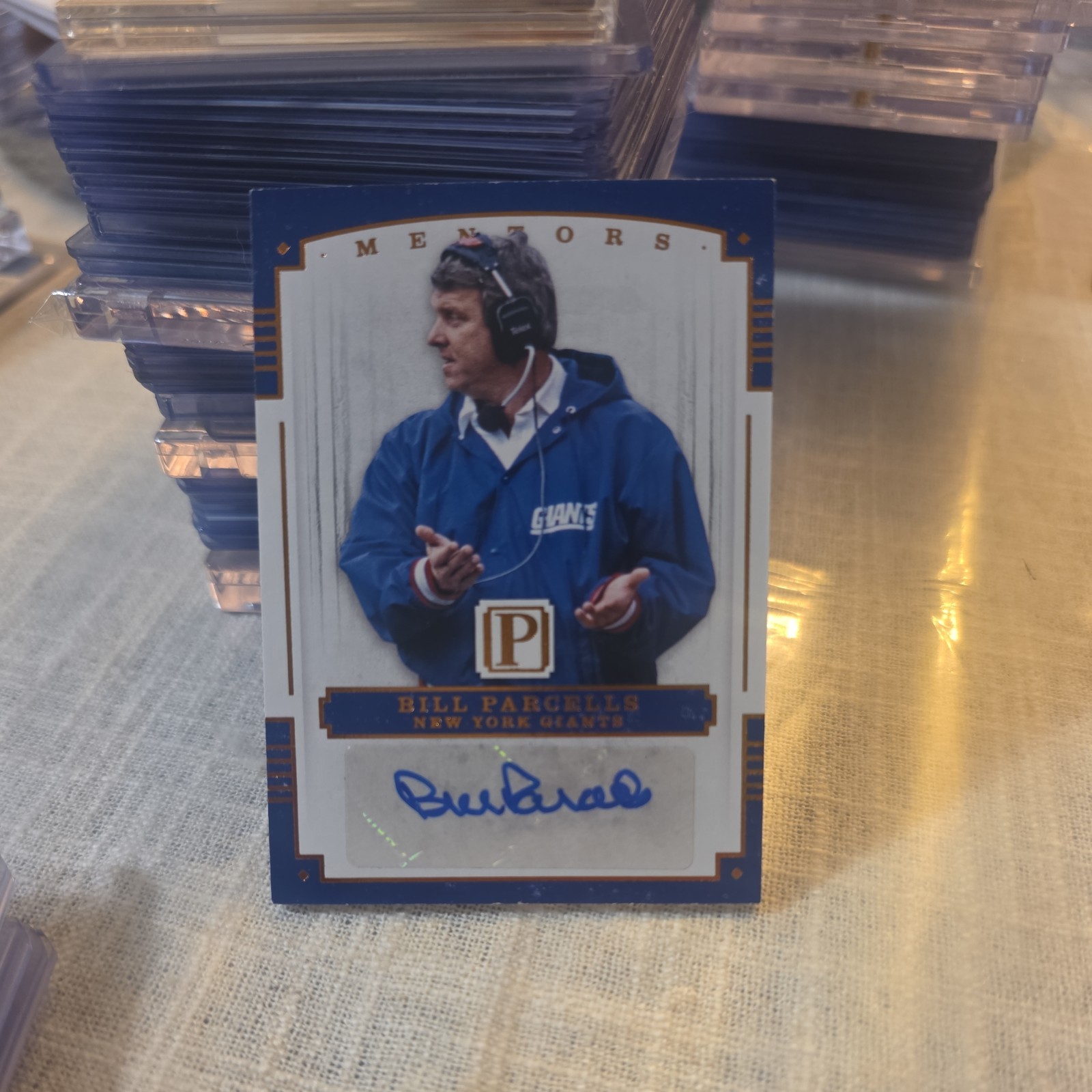2017 Panini Pantheon Bill Parcells Autograph Auto New York Giants Rare TRUE 1/2