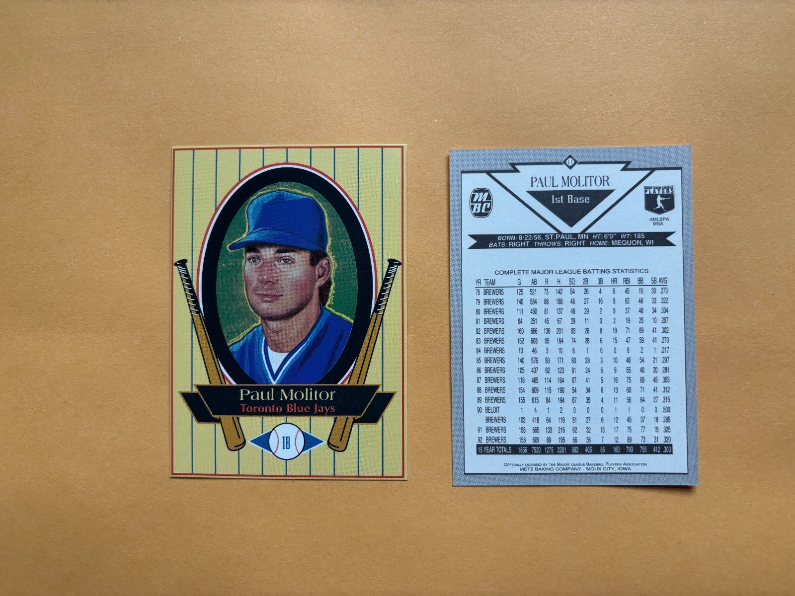 U Pick from 195 different Paul Molitor Oddball items 1979-1995