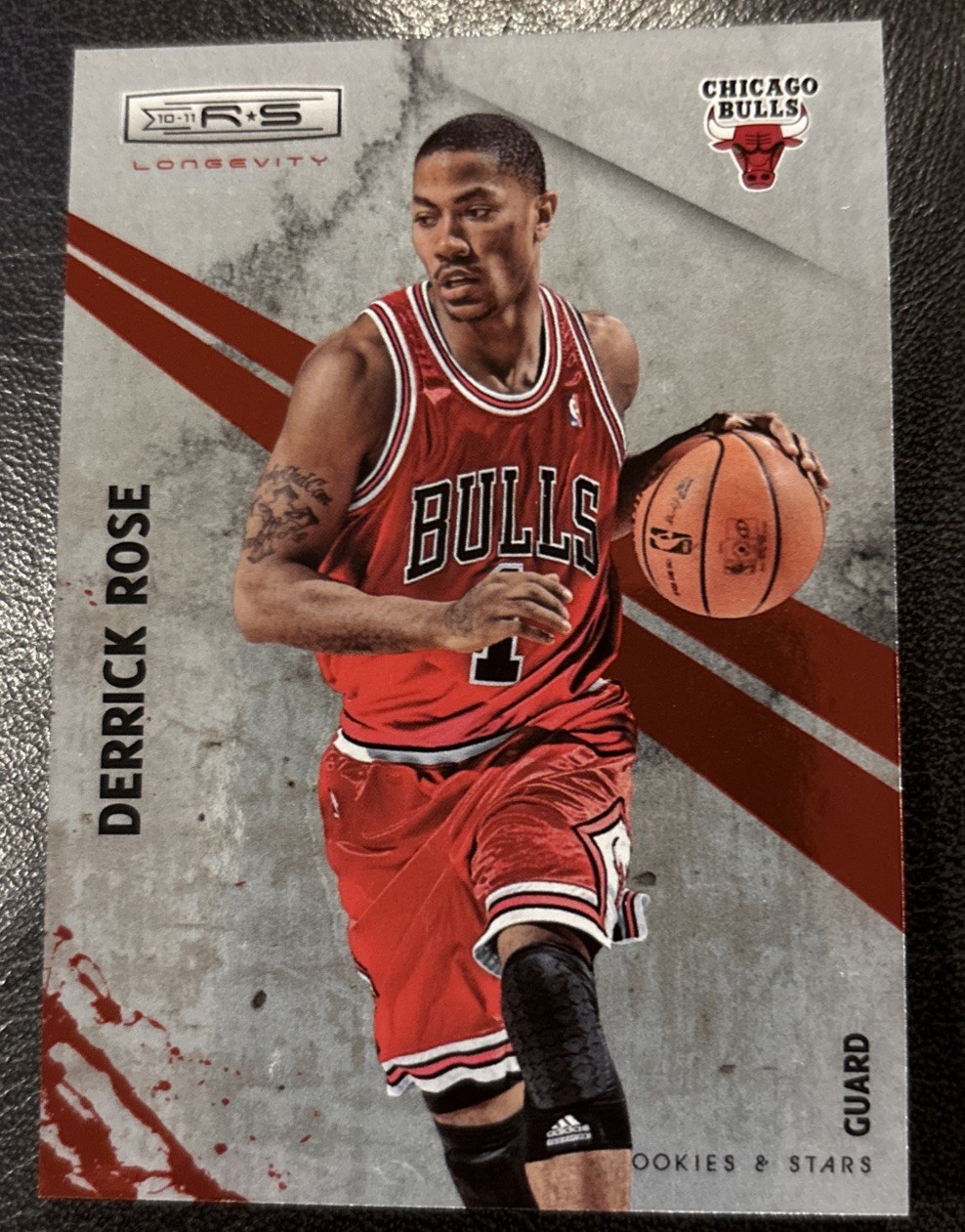 2010-11 ROOKIES & STARS #18 DERRICK ROSE (BULLS) LONGEVITY RUBY 171/250 – L@@K