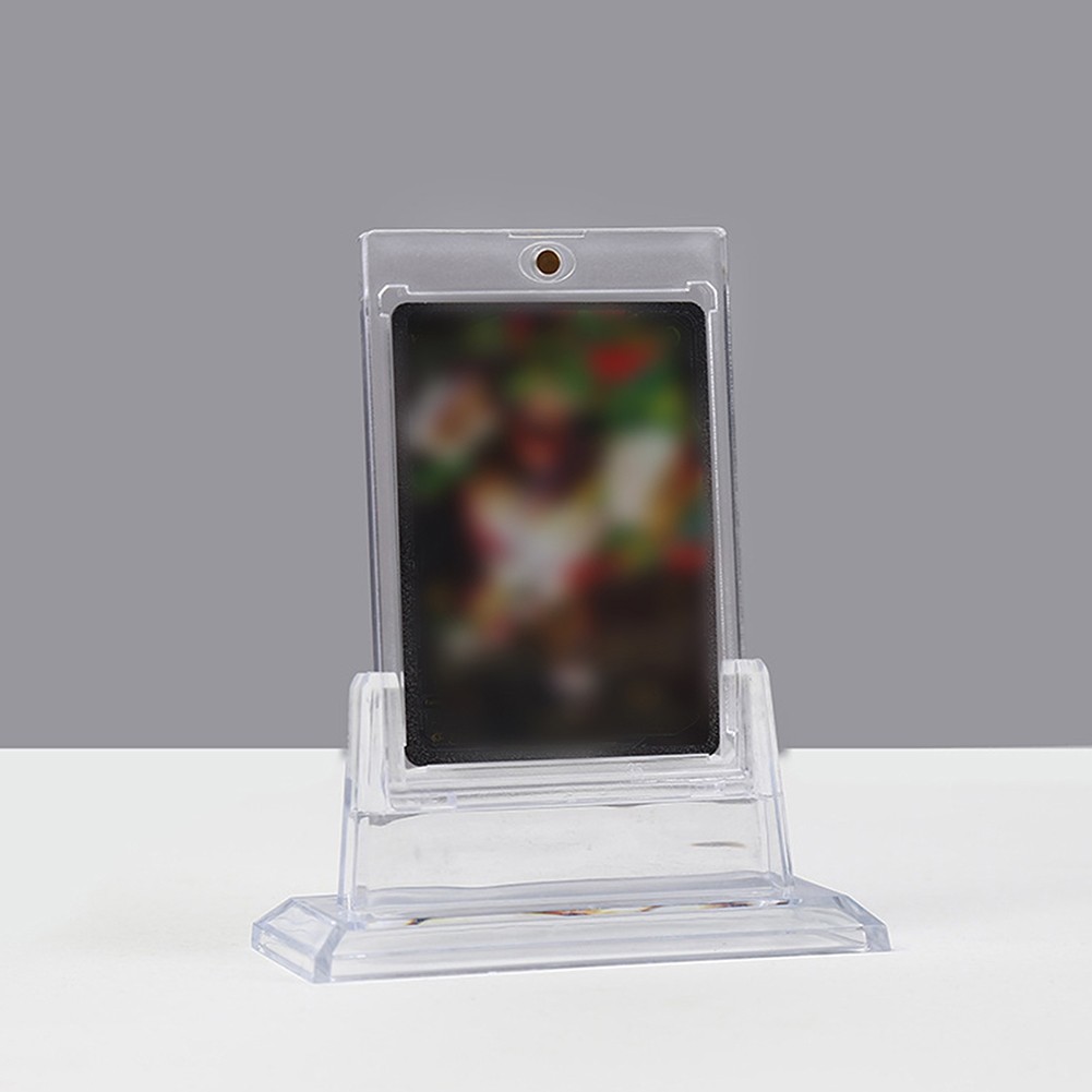Mini Acrylic Card Holder Base Stand for 35PT Sport Trading Collectible Cards