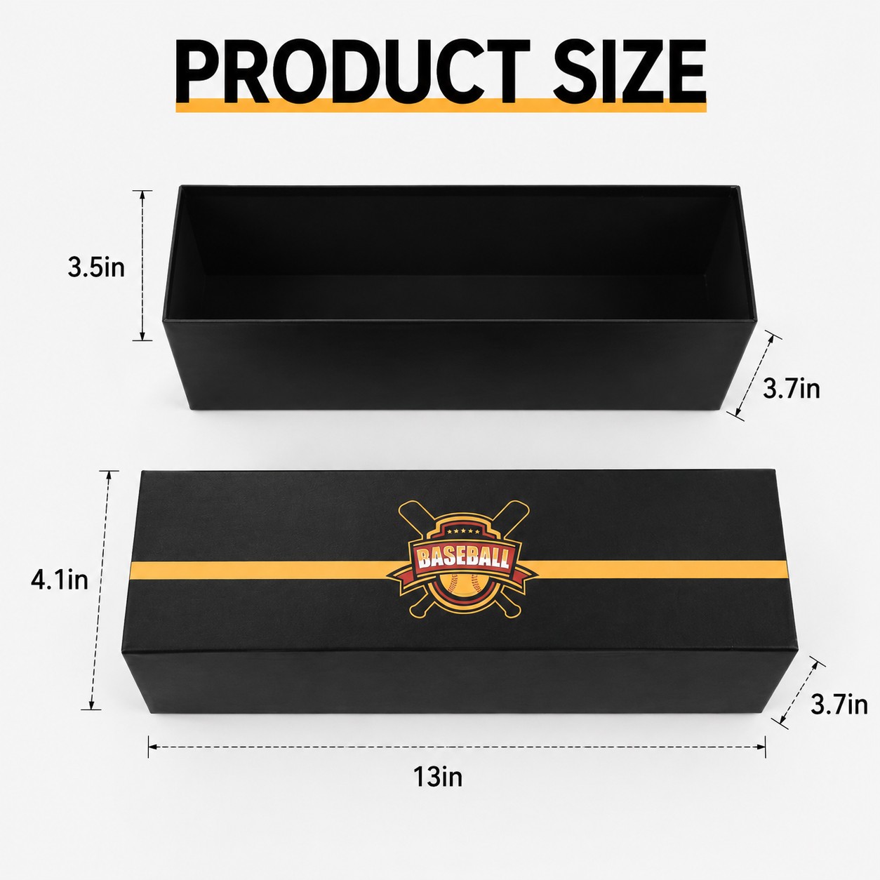 New Graded Card Storage Holder Container – Black Box Holds 50-55 Graded Cards US