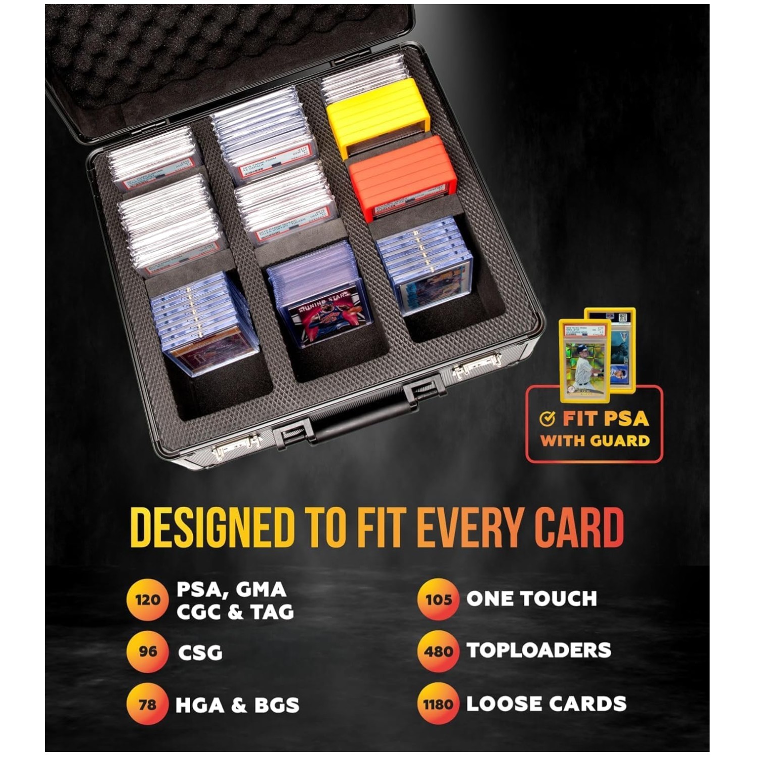 PSA Graded Card Case with TSA Lock Protection