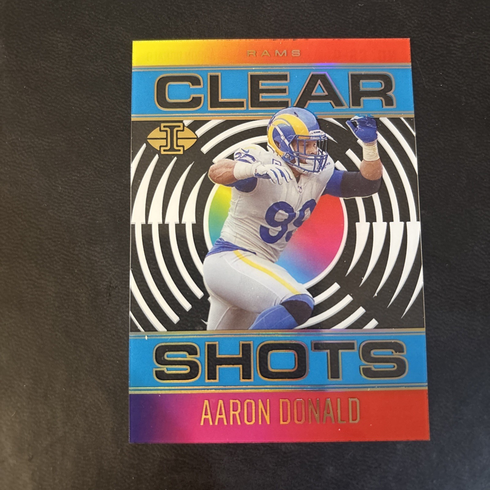 2021 Panini Illusions – Clear Shots Aaron Donald #CS-4 Light Blue /299
