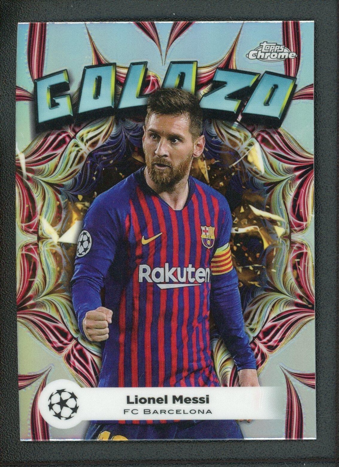 2024 LIONEL MESSI TOPPS CHROME UEFA CHAMPIONS LEAGUE GOLAZO REFRACTOR