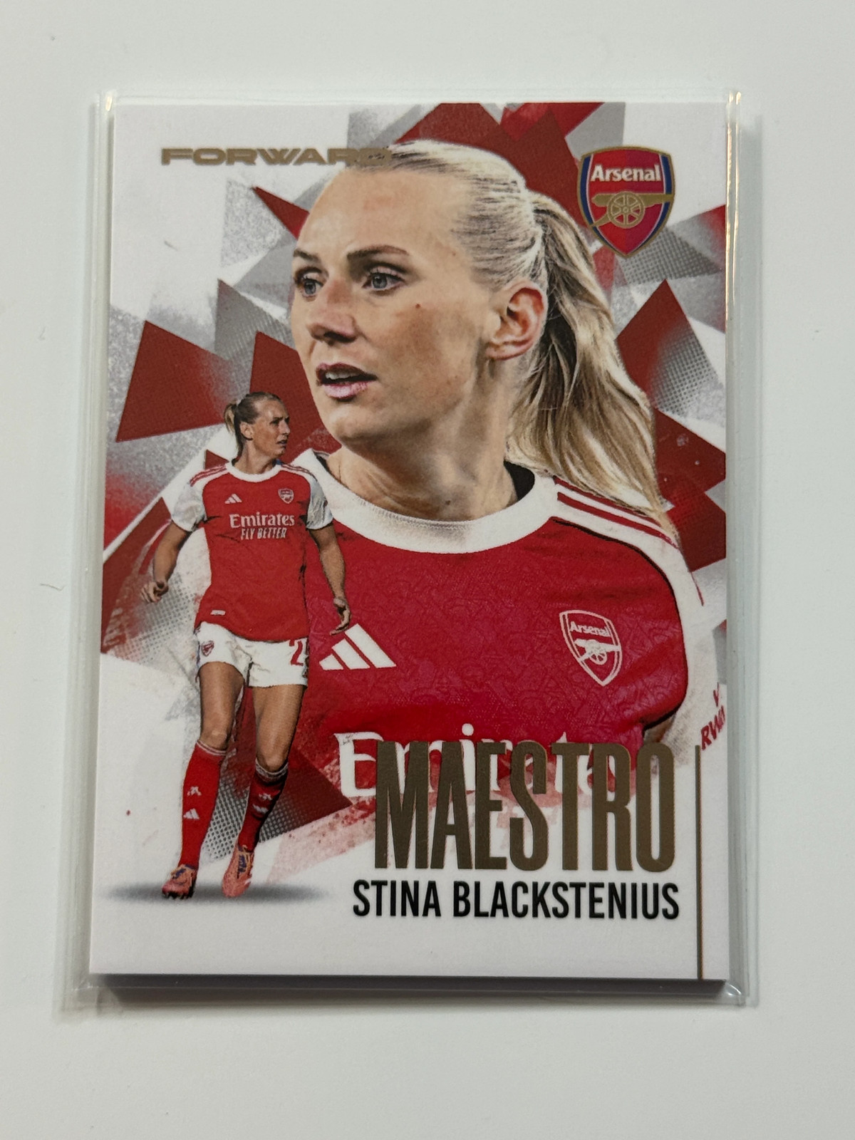 2025-26 Futera Club FX Arsenal Maestro Gold #41 Stina Blackstenius 09/19