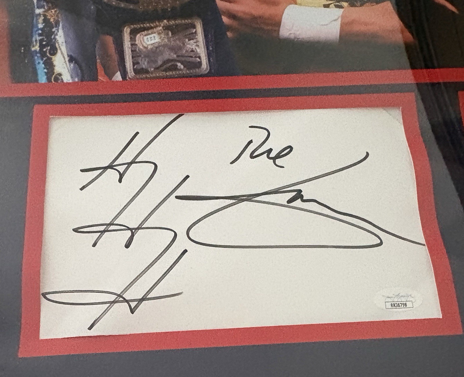 WWF Attitude Era Framed Autographed BAS The Rock Austin Triple H Stone Cold WWE
