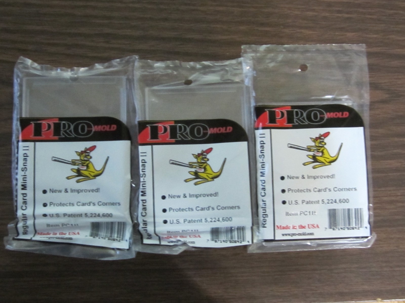 Pro-Mold # PC1 ii Regular Card Mini-Snap Tite Card Holder 20 pt, New 3 count lot