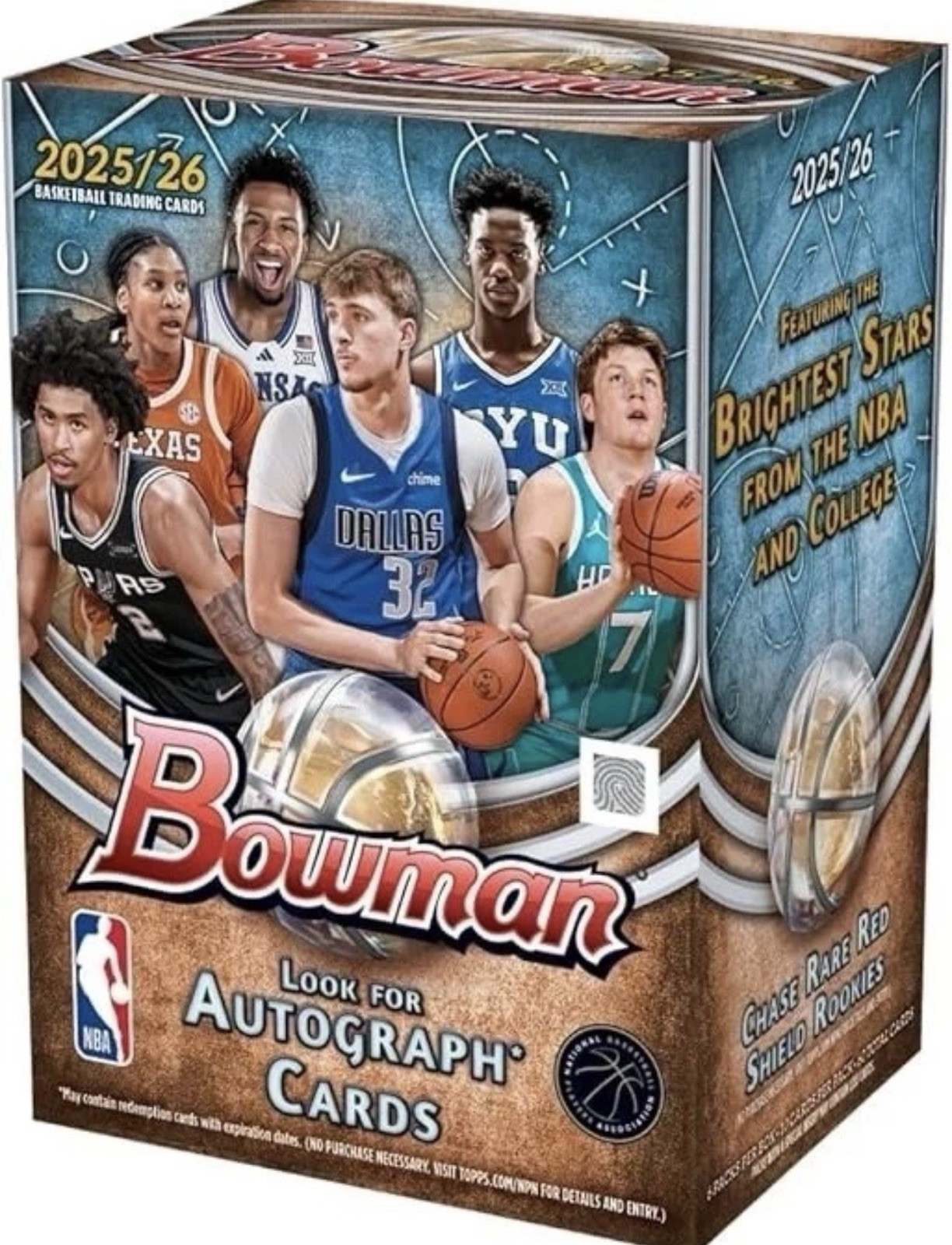 2025-26 Topps Bowman Basketball Value Blaster Box (1) ONE Pack – 10 Card Pack