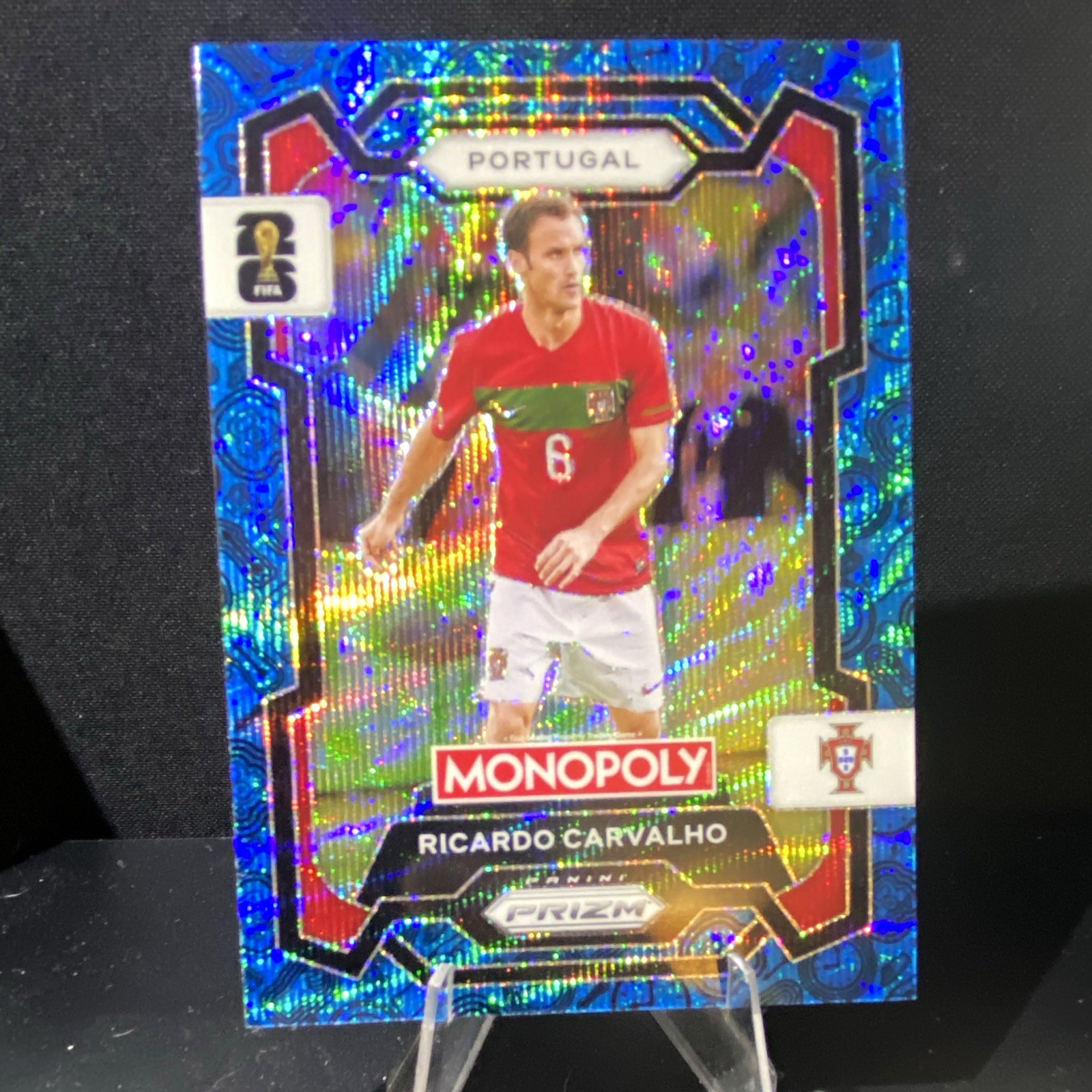 Panini 2026 Prizm Monopoly FIFA World Cup Ricardo Carvalho #32 Portugal Blue