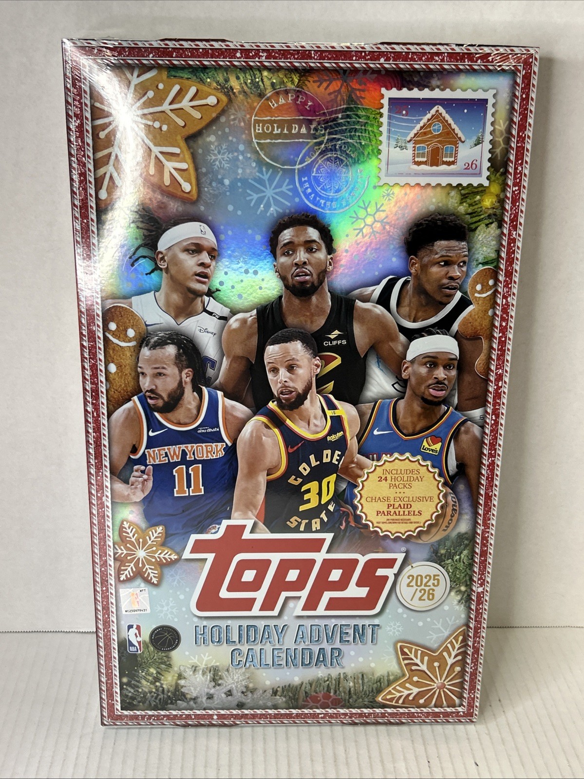 2025/26 Topps NBA Holiday Basketball Trading Card Advent Calendar Box Sealed F5