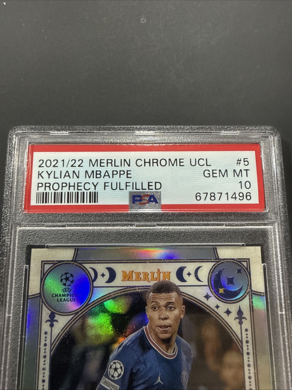 2021-22 Topps Merlin KYLIAN MBAPPE Prophecy Fulfilled PSA 10 Gem Mint 🇫🇷⚽️🔥