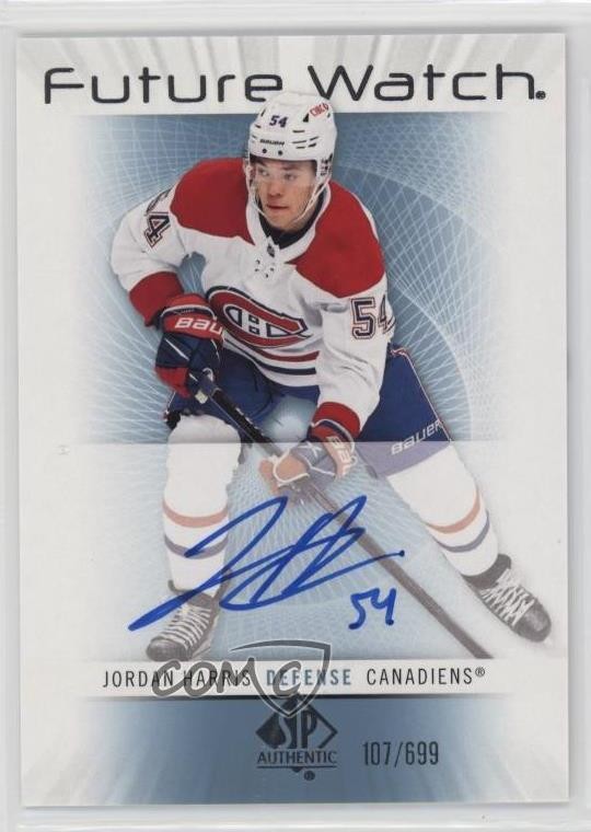 2022 SP Authentic 2012-13 Retro Future Watch Jordan Harris Rookie Auto RC 14sr
