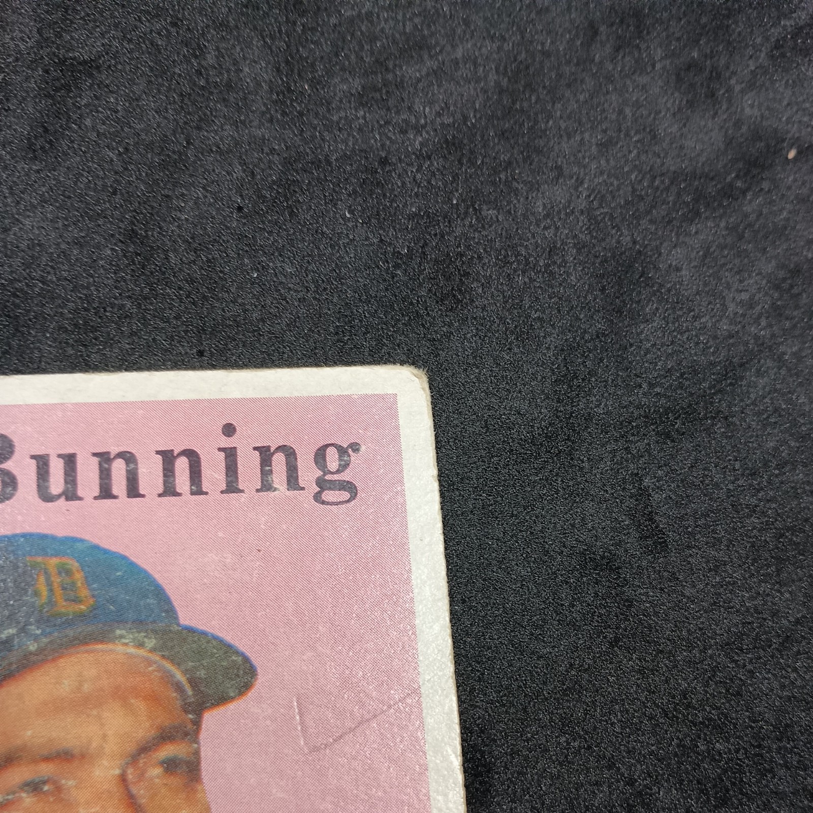 1958 Topps #115 Jim Bunning Has Surface Damage and Marks