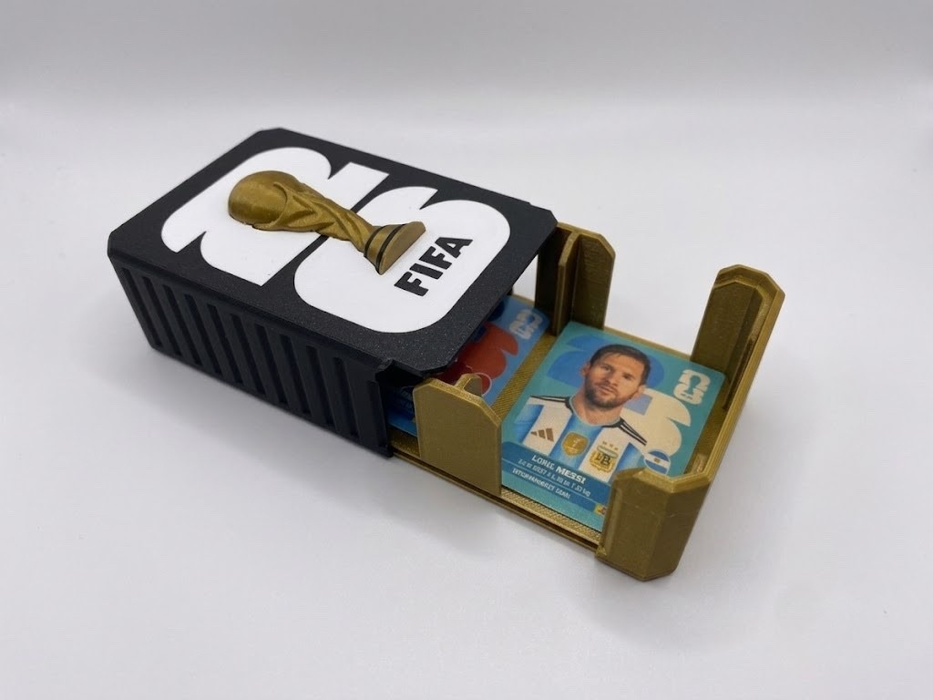 FIFA World Cup Large Sticker Card Storage Box Holder Case Drawer Fits 500+ Cards
