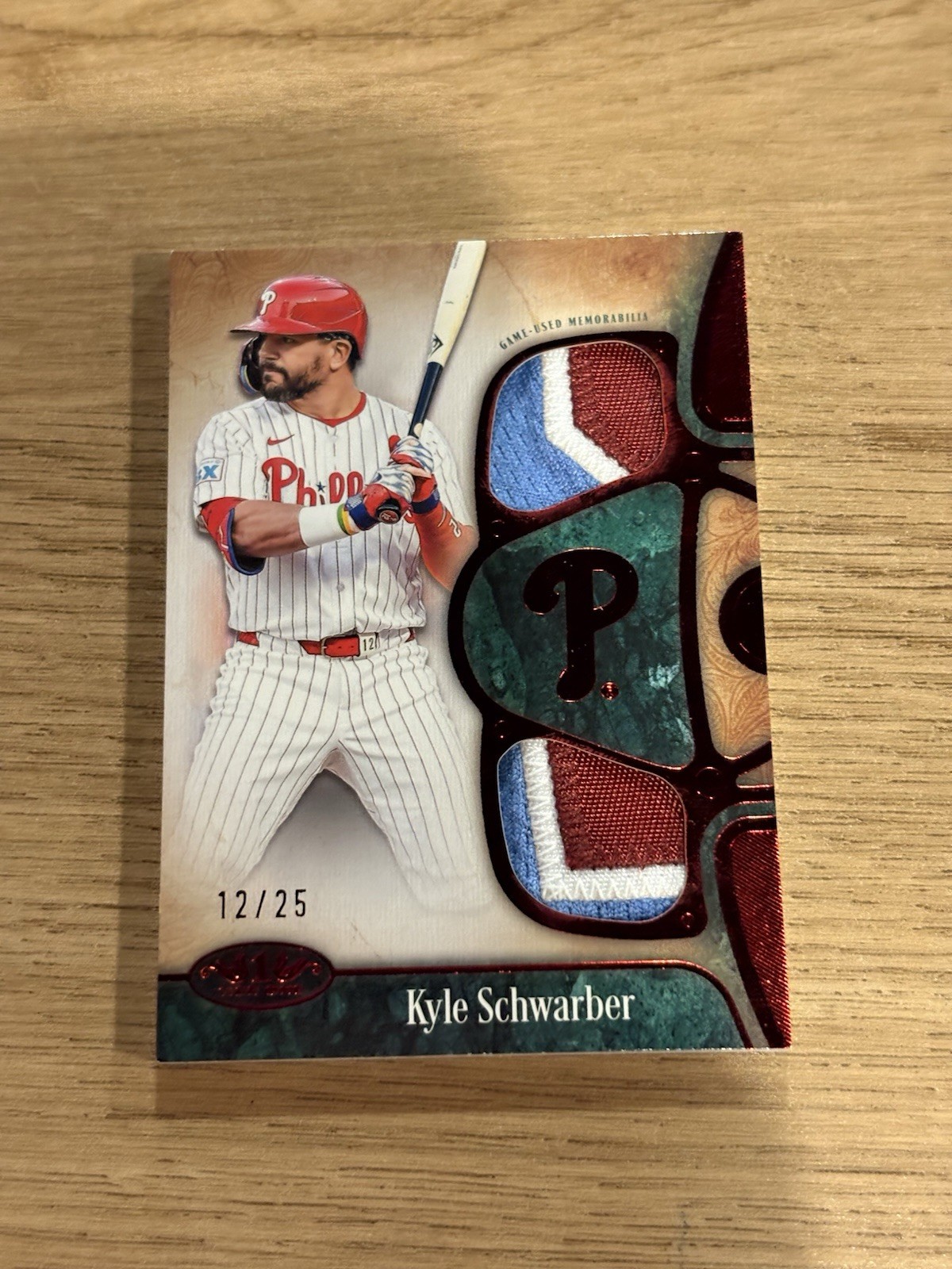 2026 Topps Tier One Dual Patch Kyle Schwarber #T1R-KS Relic _/25