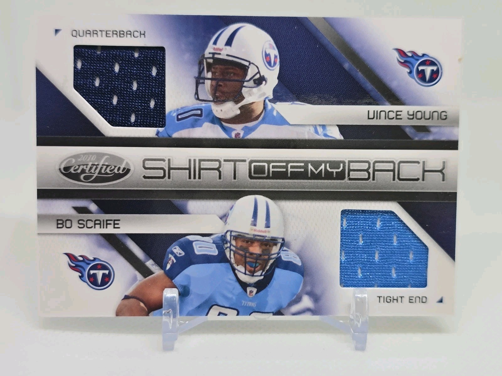 2010 Certified Shirt Off My Back Combos /100 Bo Scaife Vince Young #14