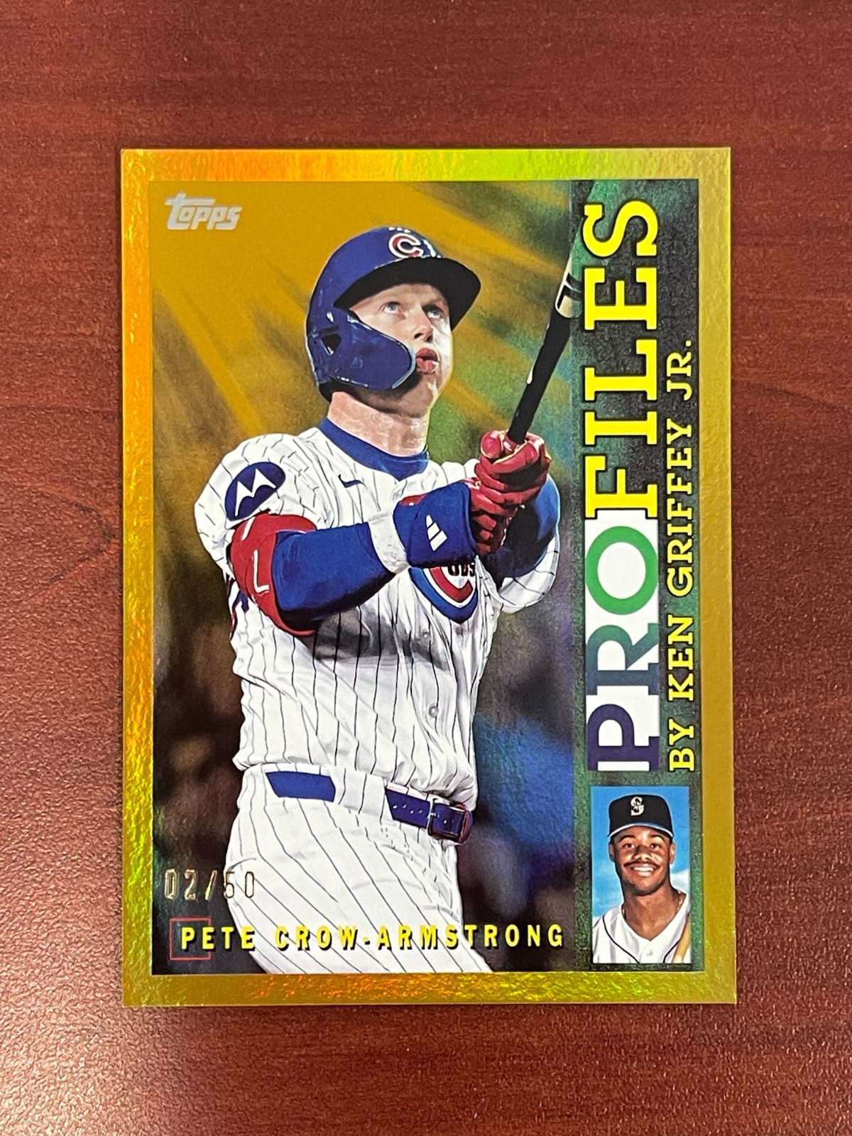 2026 Topps Series 1 #TP-13 Pete Crow-Armstrong PCS Gold Foil /50