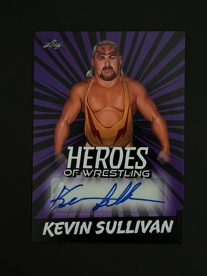 Kevin Sullivan 2023 Leaf Heroes Of Wrestling Autograph Purple Card #BAKS1 WWE