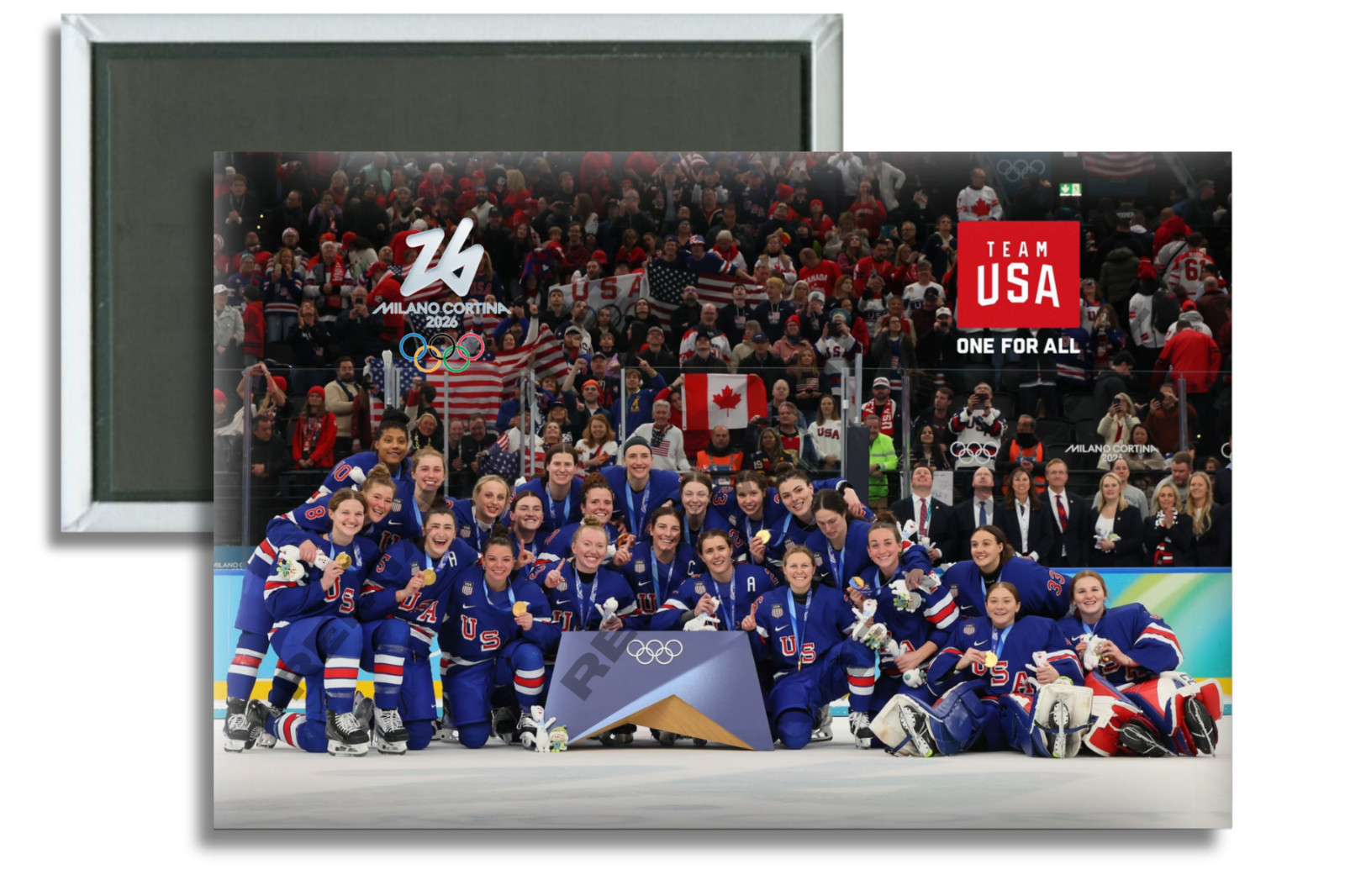 2026 Team USA Women’s Hockey Winter Olympics Gold Medal Winners 2″ x 3″ Magnet