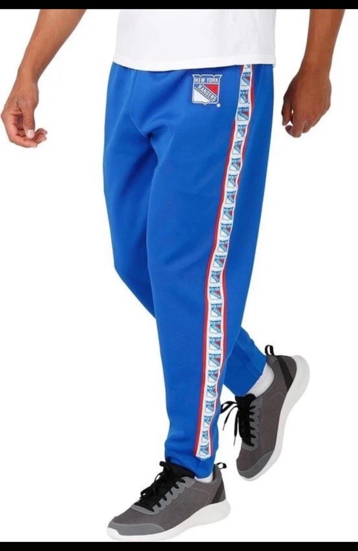 New York Rangers Stripe Logo Jogger Track Pants NWT Men’s Medium FOCO NHL 2XL