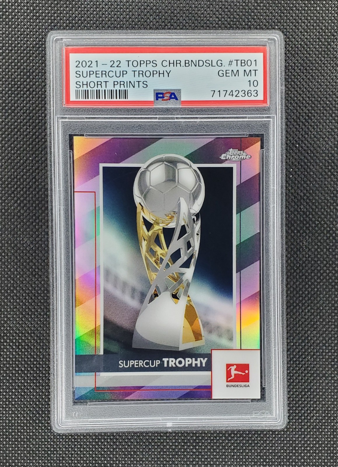 2021-22 Topps Chrome Bundesliga Supercup Trophy SP PSA 10 #TB01