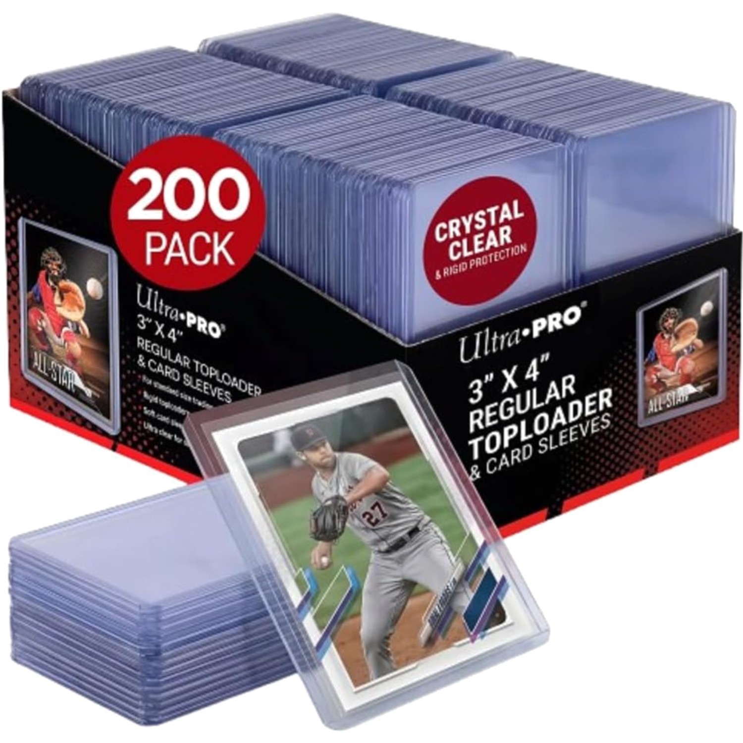 200 Card Holder Polypropylene 3×4 Protects Storage Display Organizer