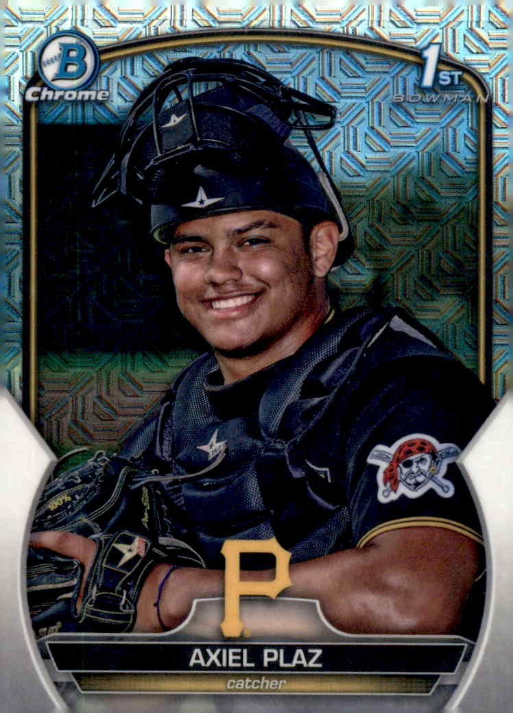 Axiel Plaz 2023 Bowman Chrome Prospects Mojo Refractor
