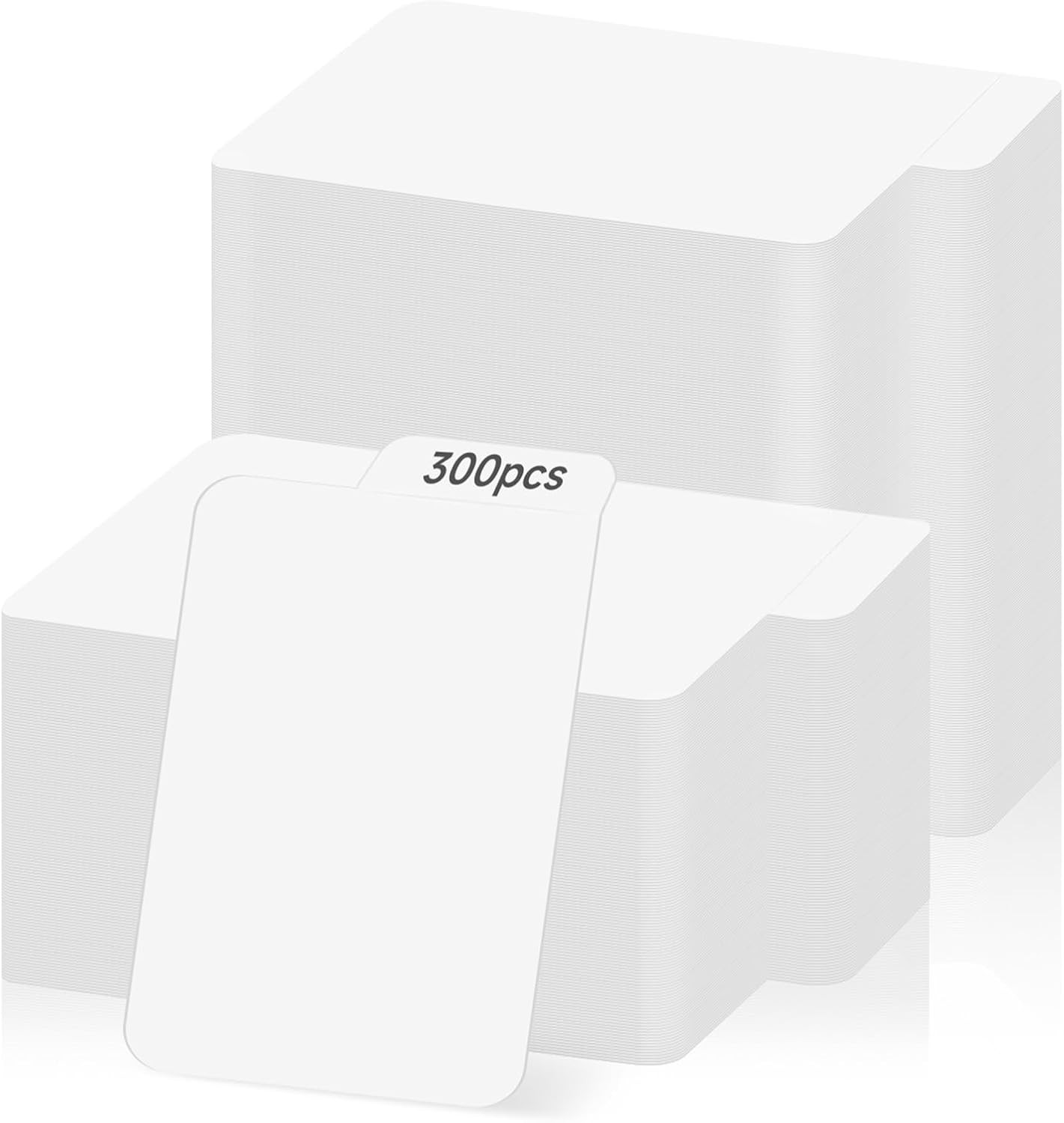 300 Pieces Trading Card Dividers Blank Paper Card Dividers White Card Separator