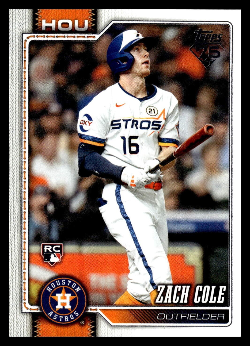 2026 Topps Series 2 Base 601 Zach Cole, Houston Astros RC