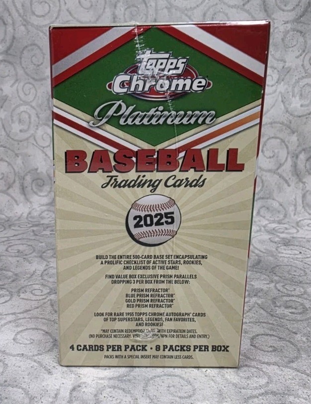 2025 TOPPS CHROME PLATINUM BASEBALL VALUE BLASTER BOX MLB – New / Sealed