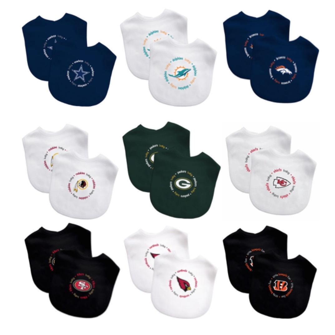 NFL 2pk Baby Bib – Pick Your Team
