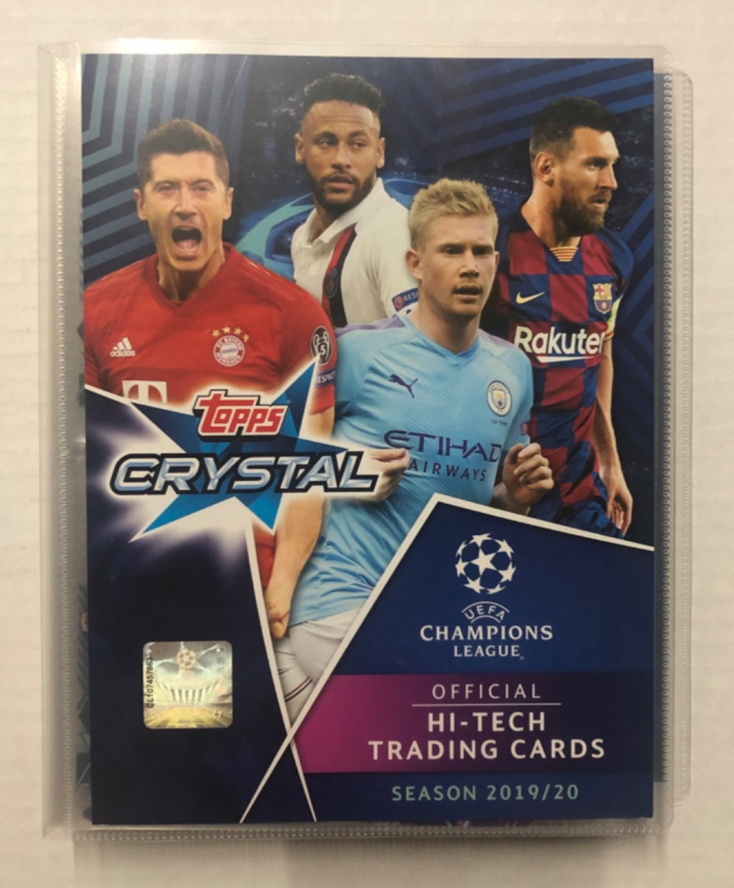 2019-20 Topps Crystal Complete Set Messi, Ronaldo, Mbappe, Haaland Rookie Card