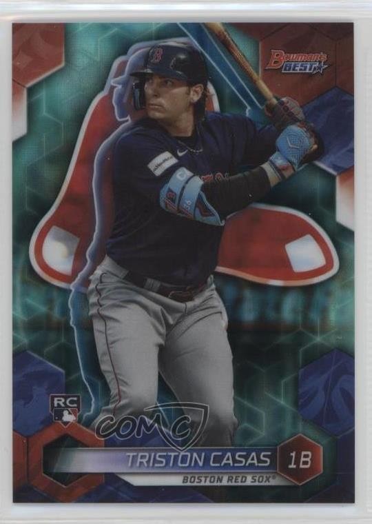 2023 Bowman’s Best Aqua Lava Refractor 41/199 Triston Casas #51 14sr