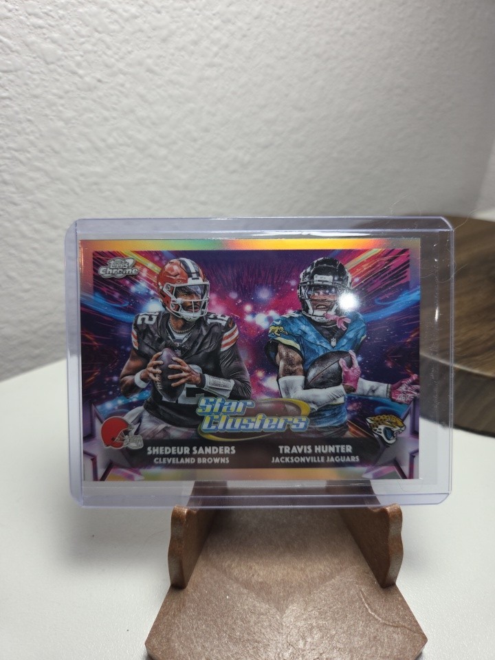 2025 Topps Chrome Cosmic – Shedeur Sanders Travis Hunter Star Clusters SP 🔥🔥