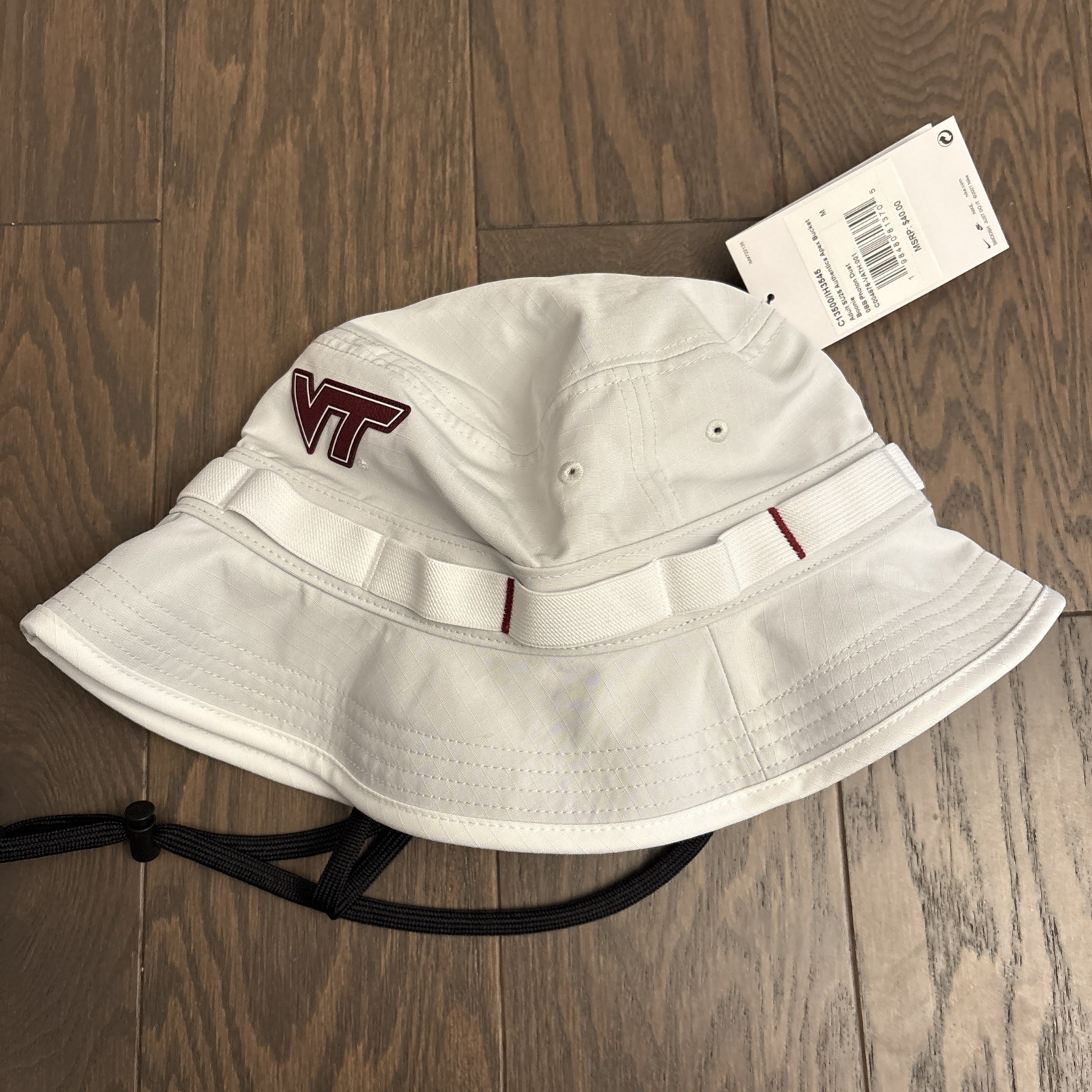 Nike Unisex Adult Dri-Fit Virginia Tech Hokies Apex Bonnie Bucket Hat Medium NWT