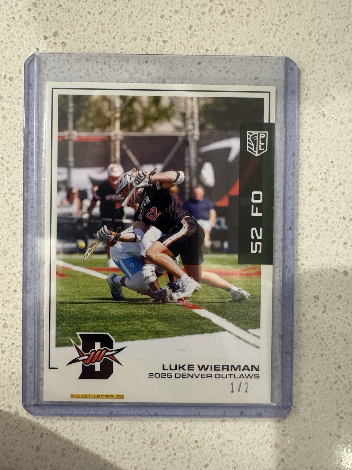 Luke Wierman Players Edition Flagship 1/2 Premier Lacrosse League outlaws