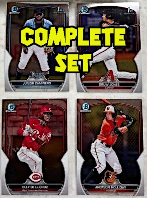 2023 Bowman Chrome Prospect COMPLETE SET #BCP1-BCP150 Druw Jones Caminero Elly