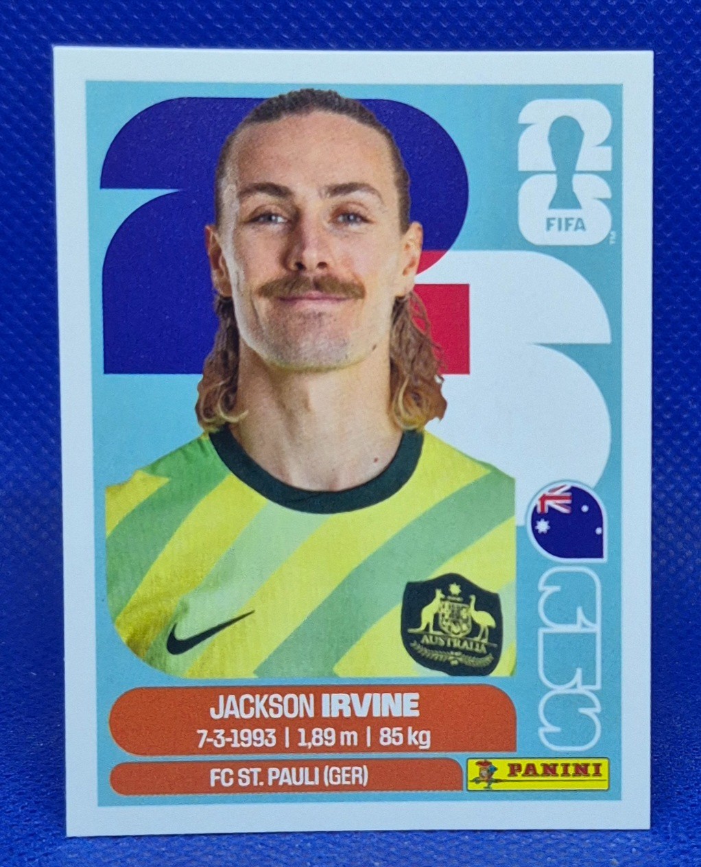 2026 Panini FIFA World Cup Sticker Jackson Irvine #AUS 11 – Australia