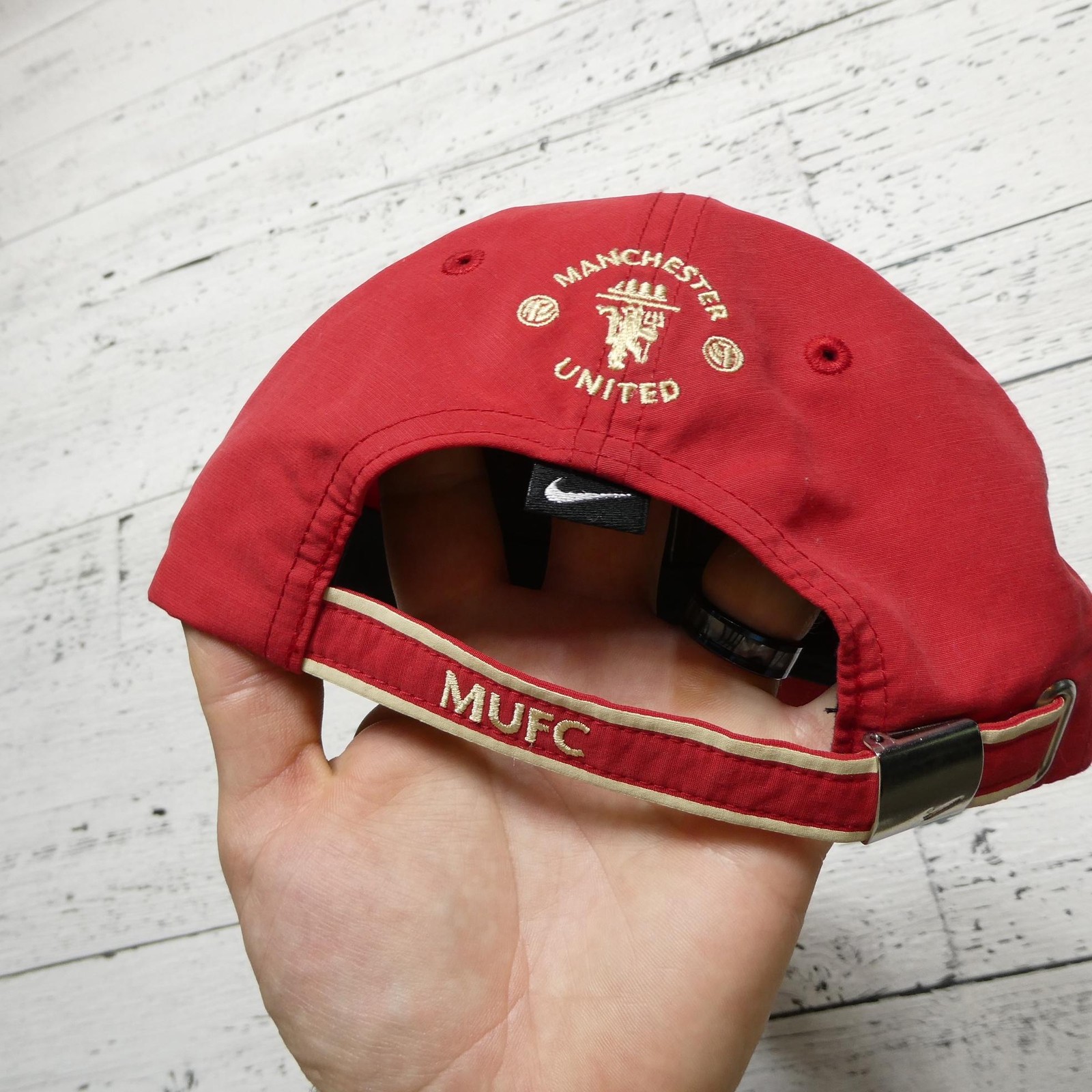 Manchester United Hat Cap Strap Back Mens Red Soccer Football Club Nike