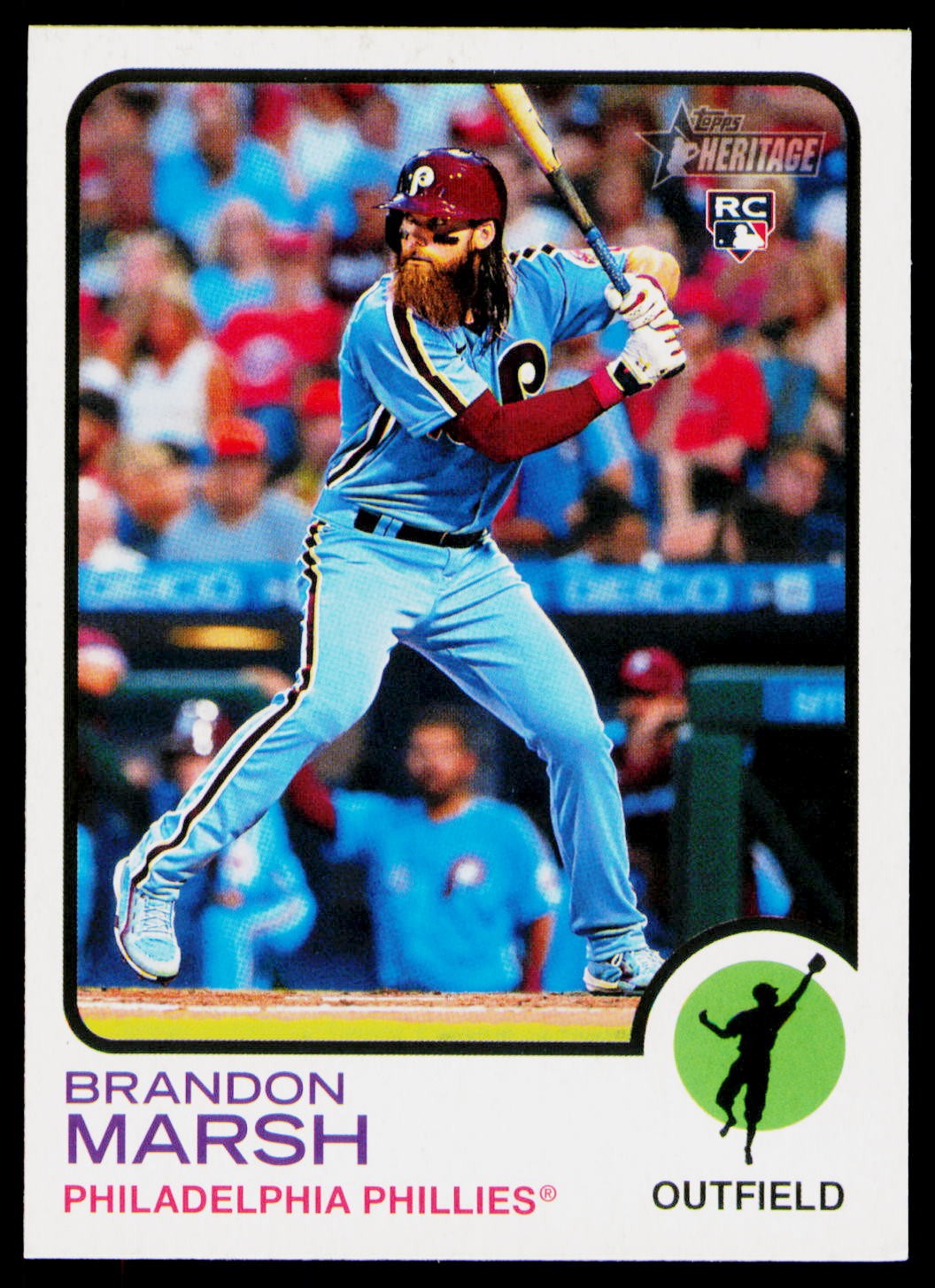 2022 Topps Heritage #636 Brandon Marsh