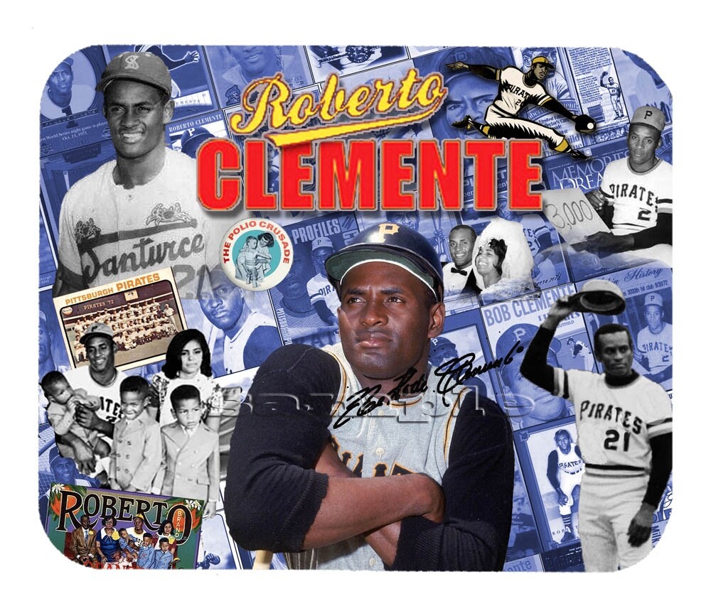 Roberto Clemente Facsimile Autographed Mouse Pad Item#359