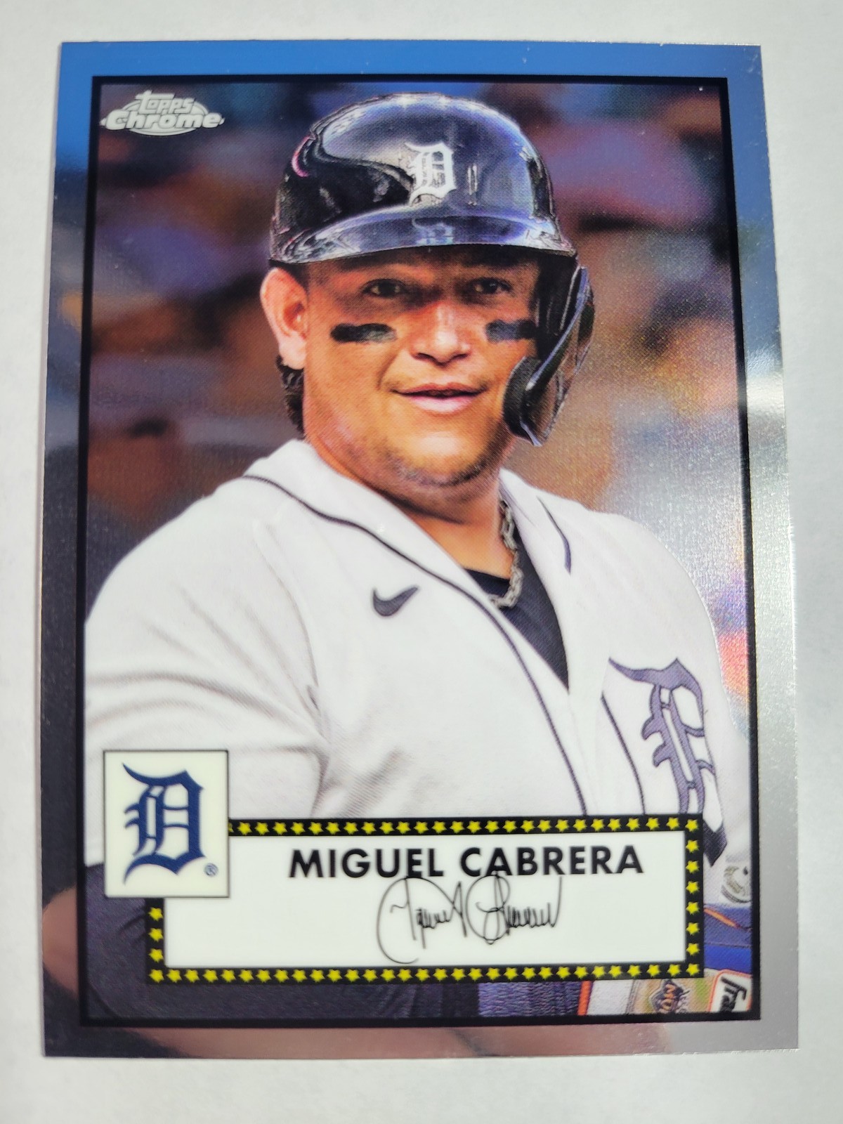 Miguel Cabrera 2023 Topps Chrome Lids Mitchell & Ness #52-5 Detroit Tigers