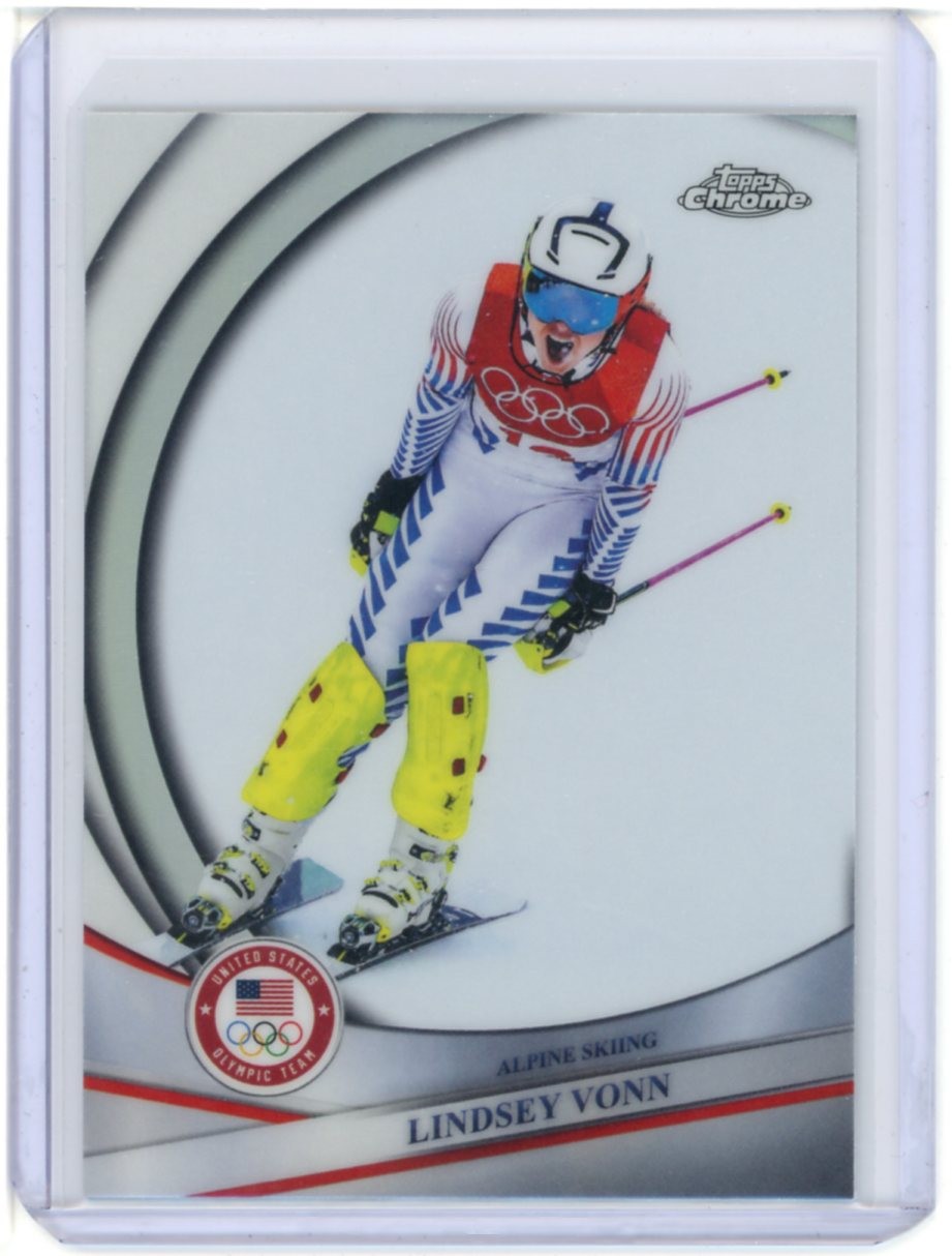 2026 TOPPS CHROME WINTER OLYMPICS REFRACTOR LINDSEY VONN #196