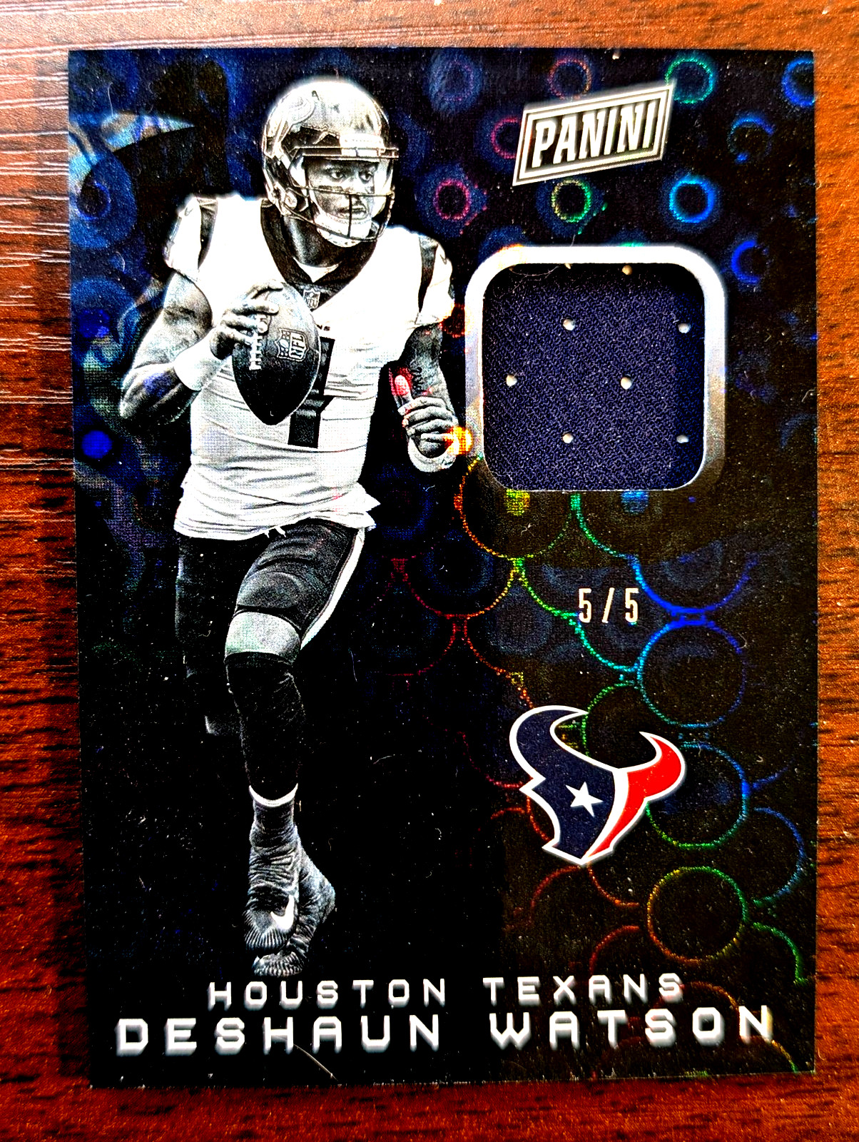 2019 The National Deshaun Watson Jersey Relics Lot SSP #ed 5/5 & 25/50 Texans