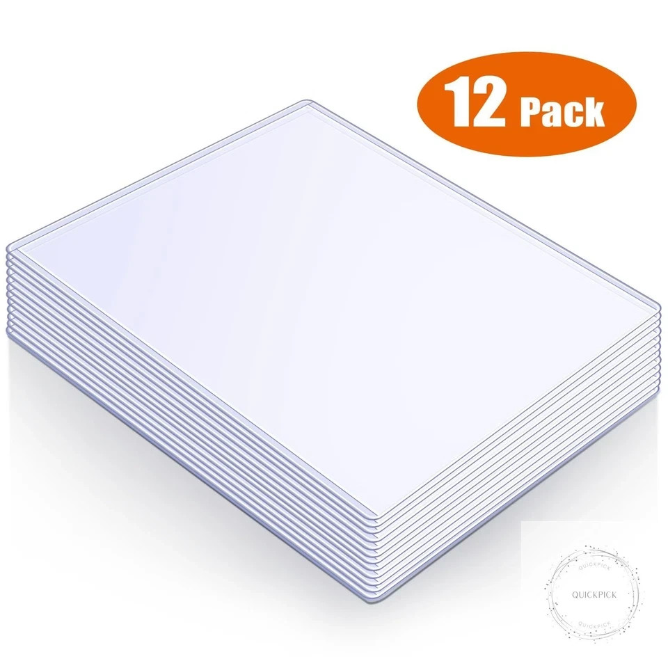 Jumbo Card Hard Sleeves, Top Loader for 5.4×7.4″ Jumbo Card -12 Pack