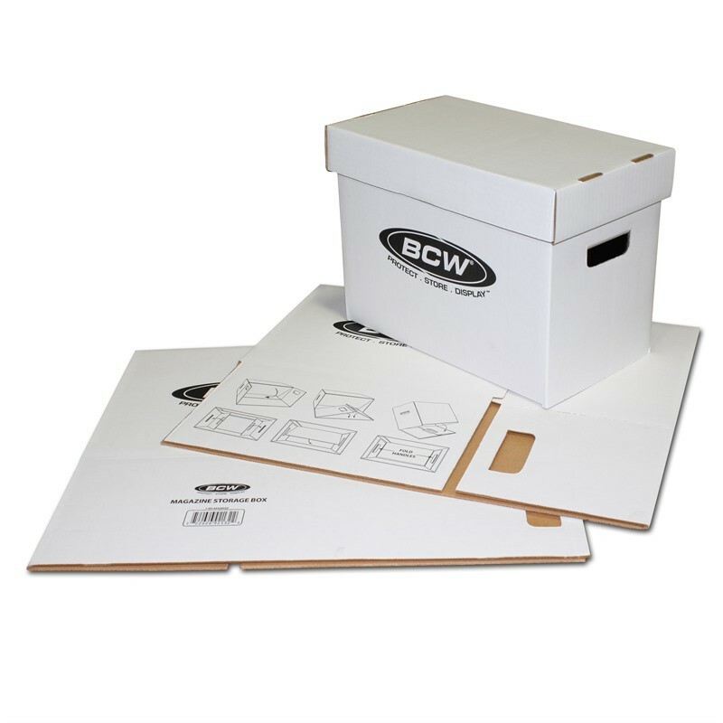 10 BCW Magazine / Comic Storage Boxes Bundle Top Quality Cardboard Time Storage