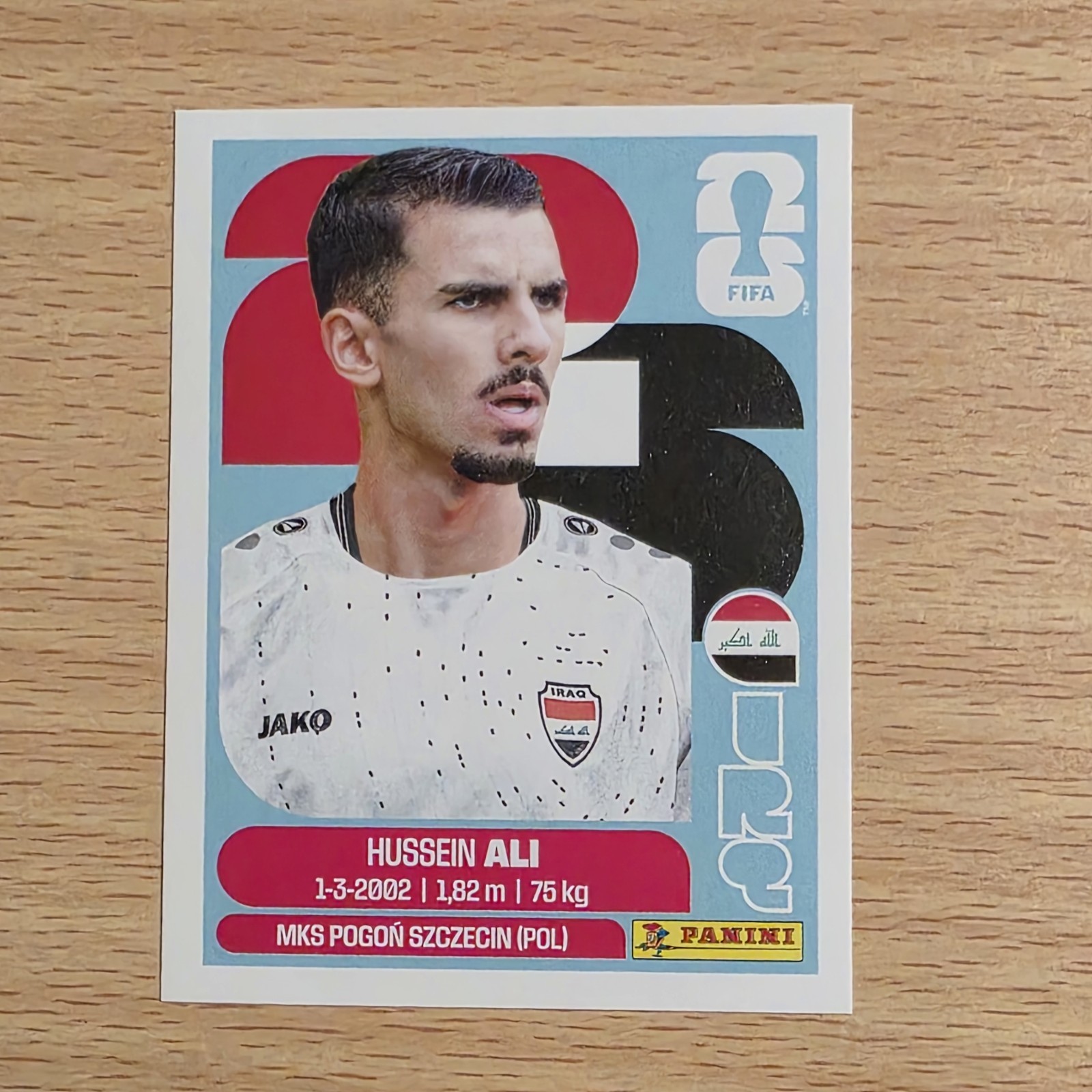 2026 USA Fifa World Cup Panini Sticker HUSSEIN ALI Iraq #IRQ 4