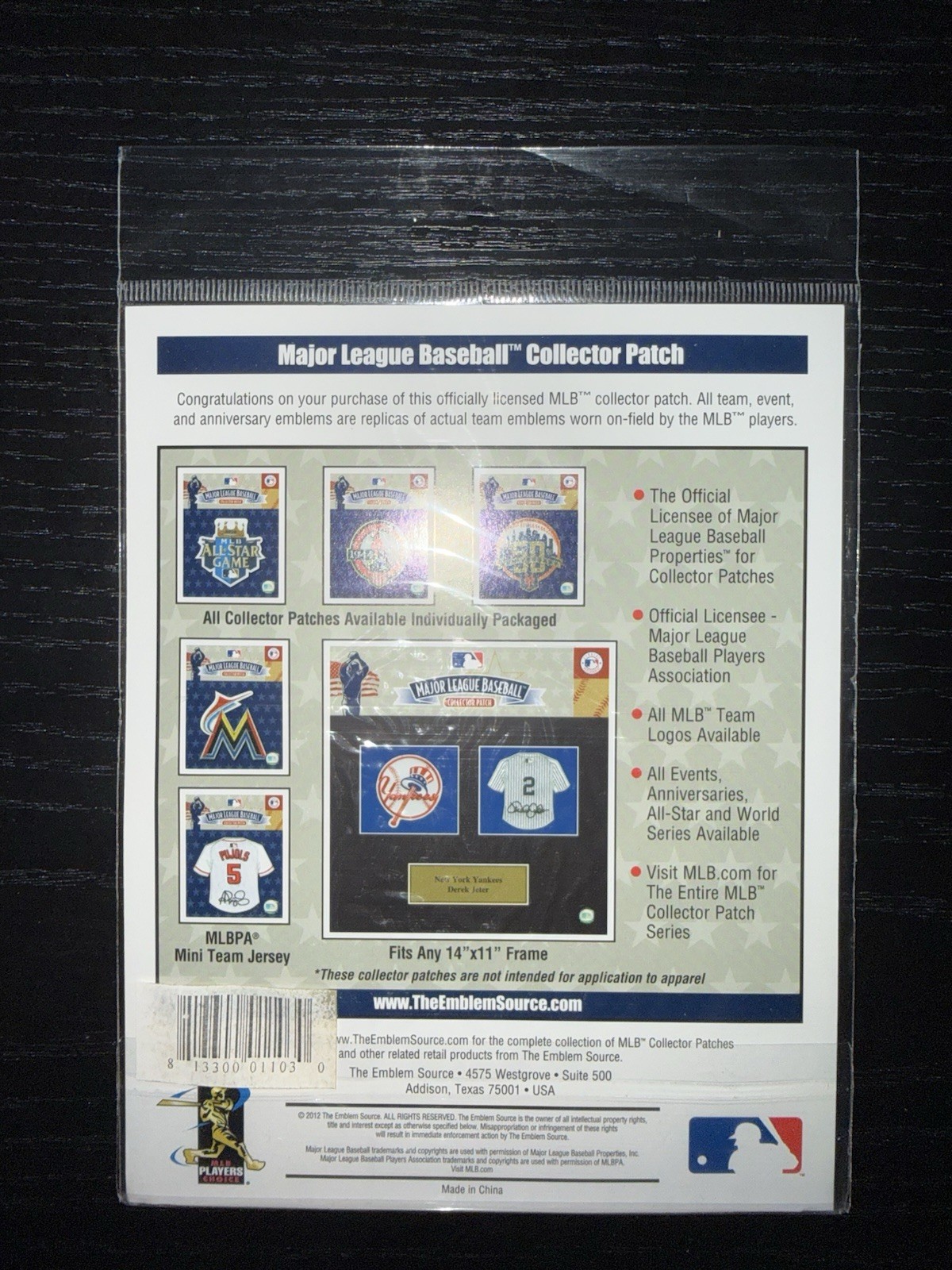 The Emblem Source 1998 World Series MLB Collector Patch Official Unopened
