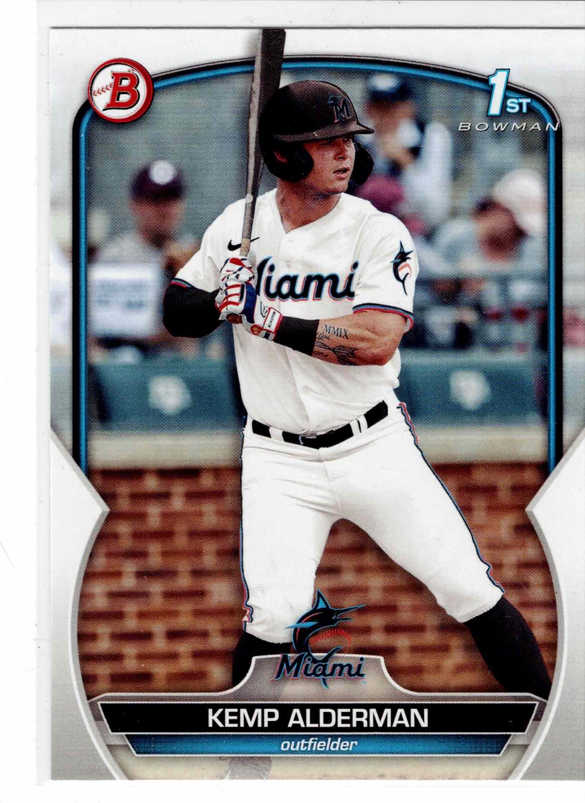 Kemp Alderman Miami Marlins 2023 Bowman Draft 1st Bowman